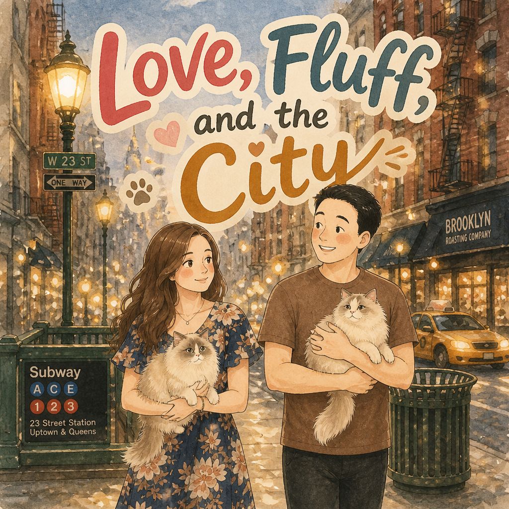 Love, Fluff, and the City illustrated story cover